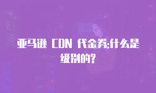 亚马逊 CDN 代金券:什么是级别的?
