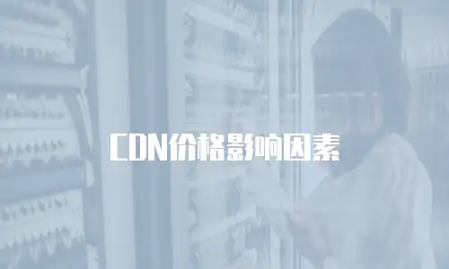  CDN价格影响因素