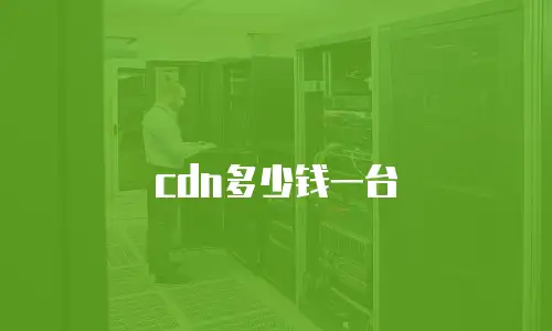 cdn多少钱一台