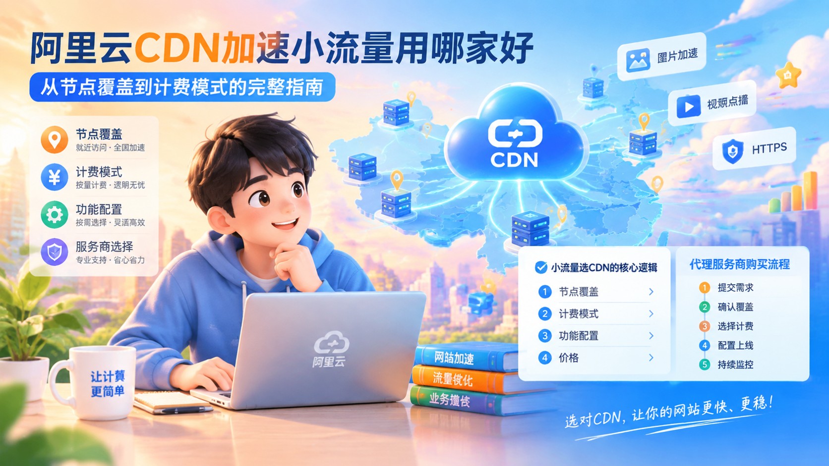 阿里云CDN加速小流量选购指南:价格、节点与计费