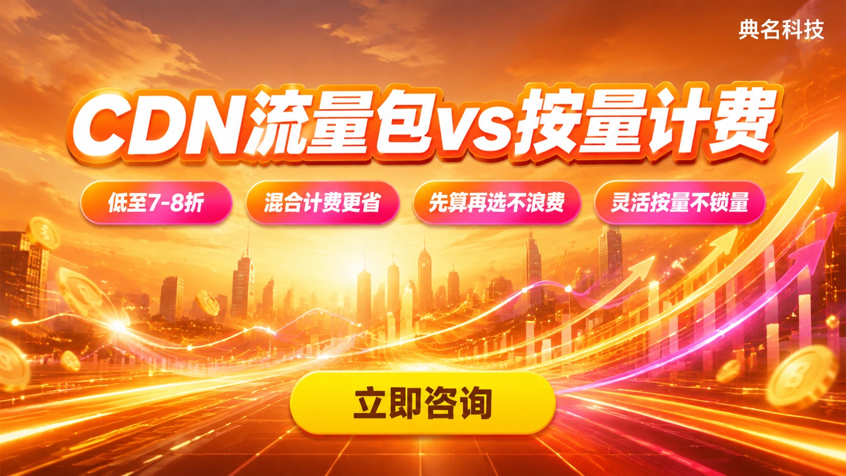 CDN流量包和按量计费成本对比:按流量规模选方式