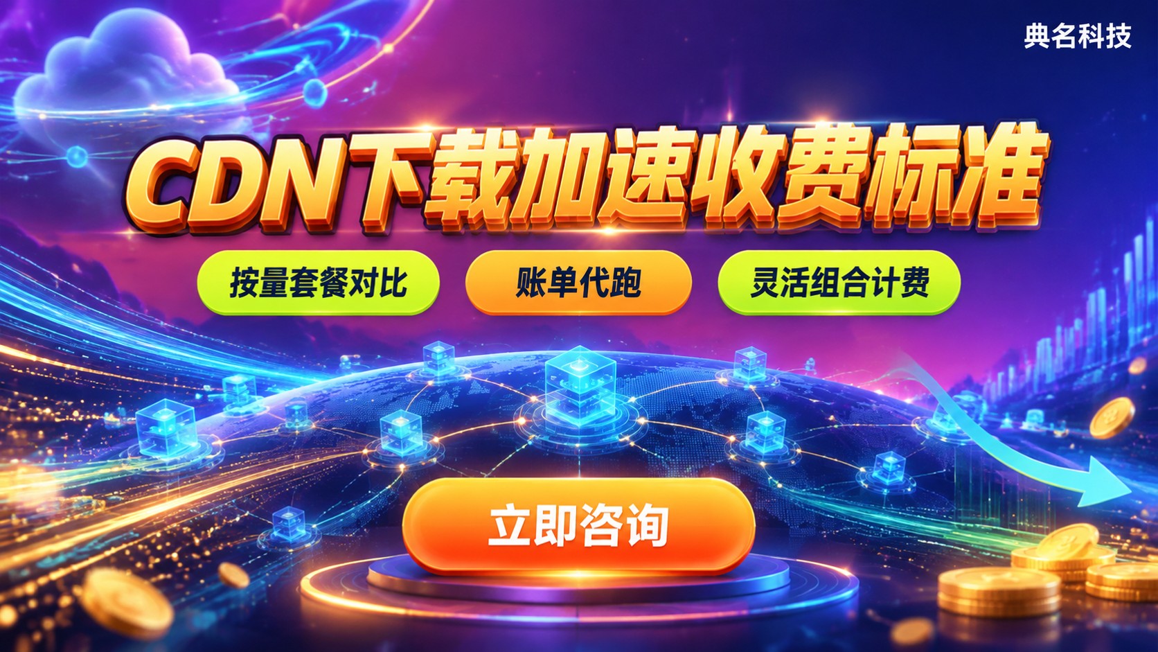 CDN下载加速收费标准：按量计费与套餐价格明细