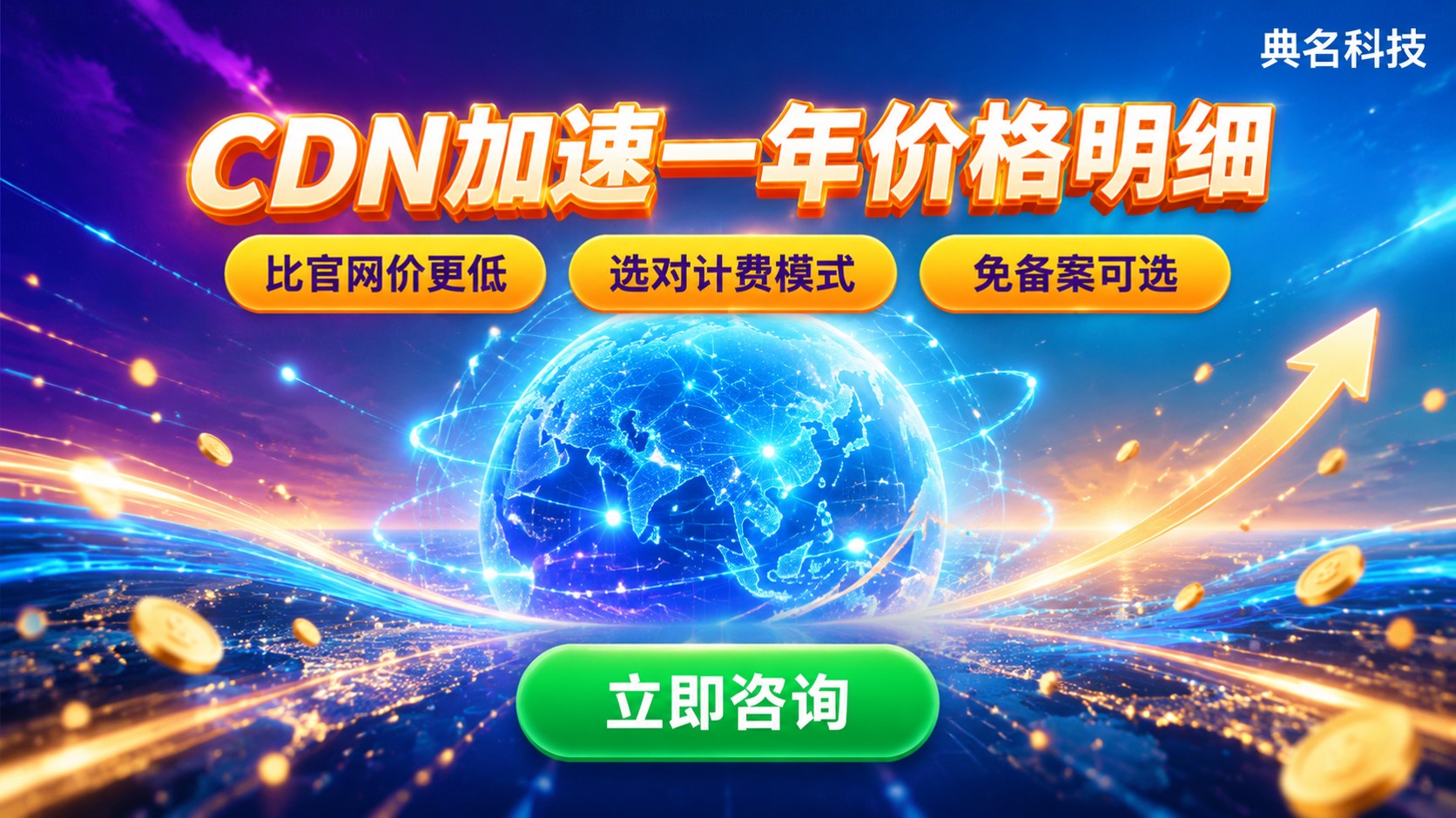 CDN加速一年价格明细：流量与带宽计费